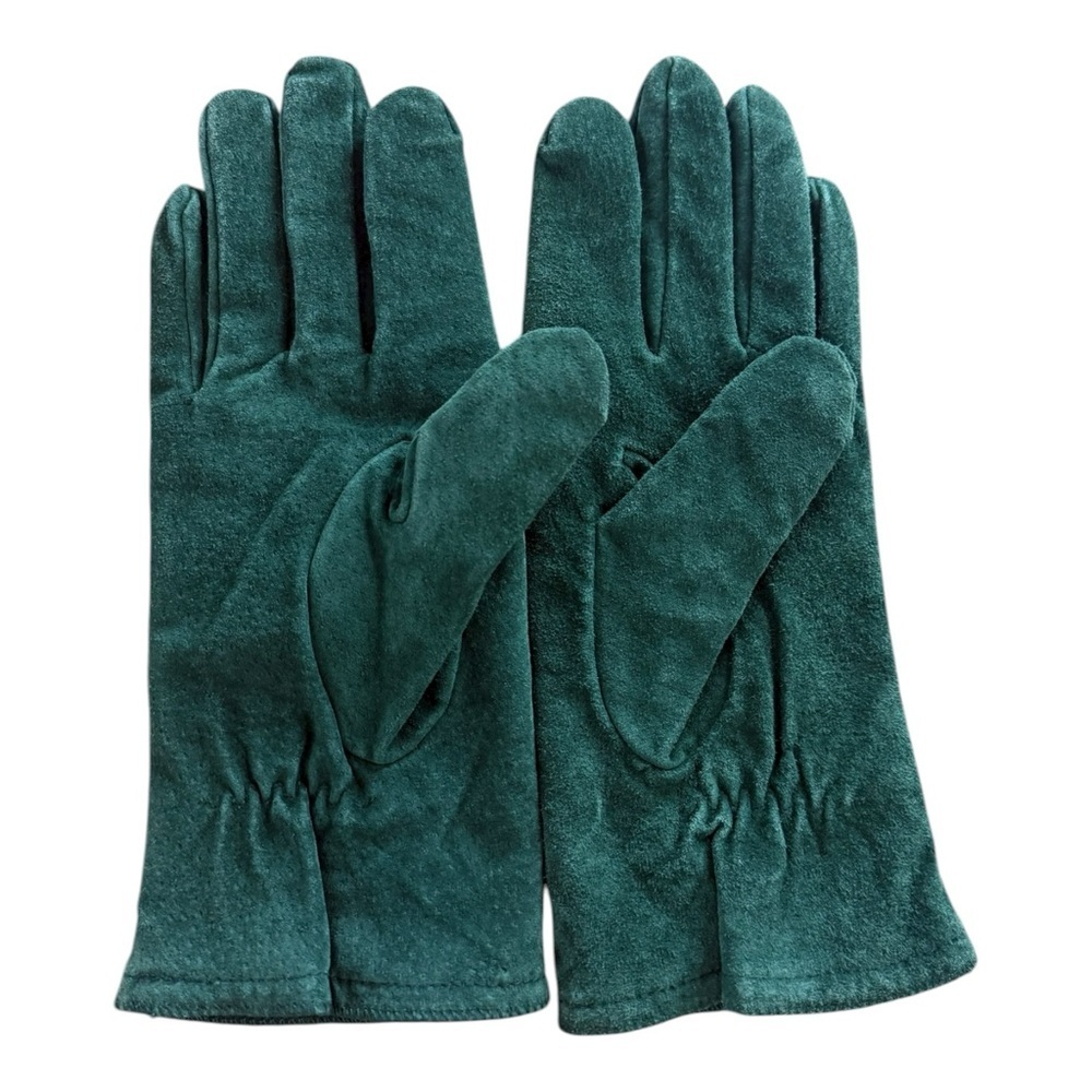 Vintage Green Suede Leather Driving Gloves Size Small Weatherproof - Picture 4 of 8